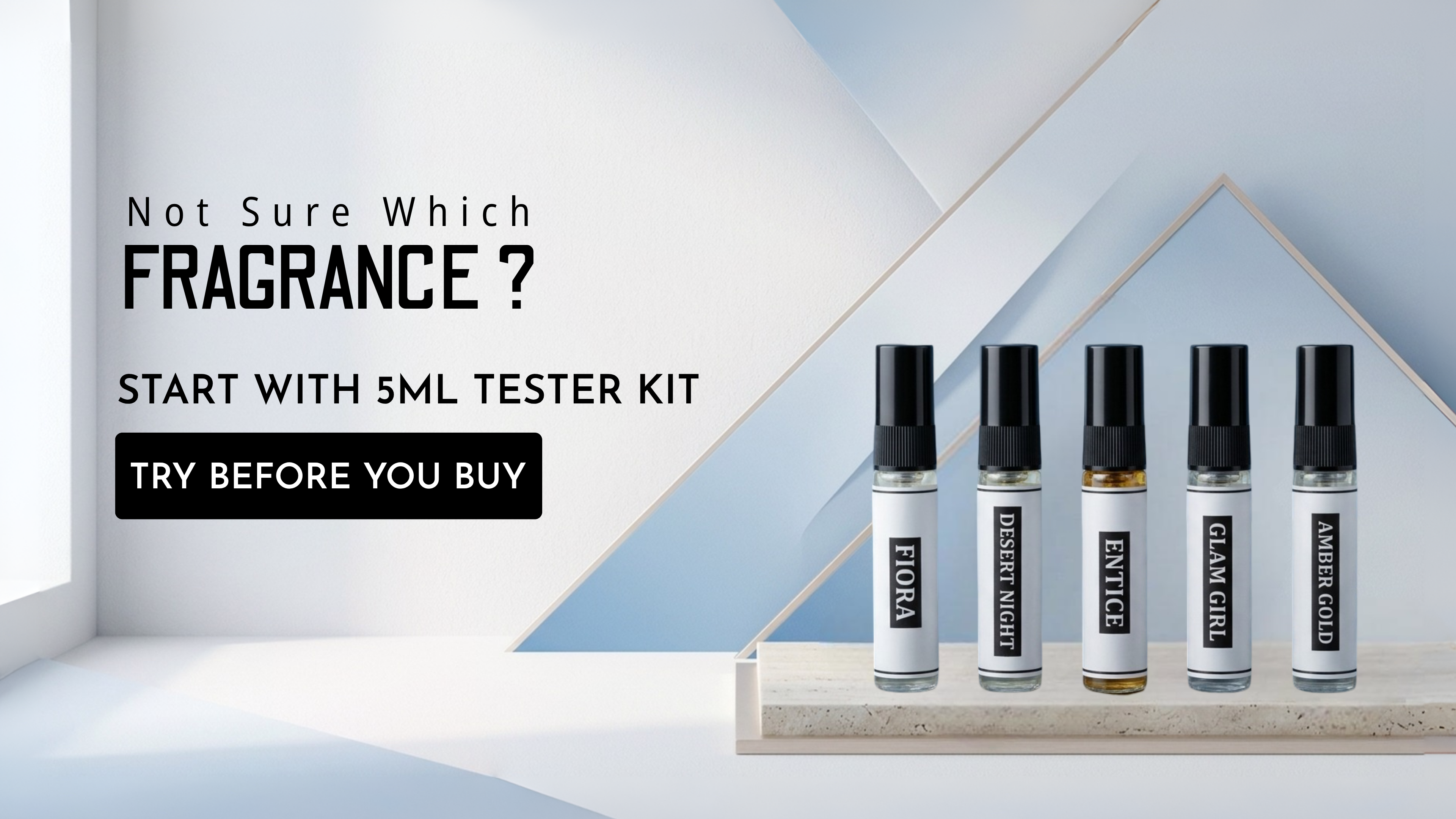 Zahrose Fragrances 5 mL Testers Collection featuring premium inspired perfumes to help you discover your signature scent.